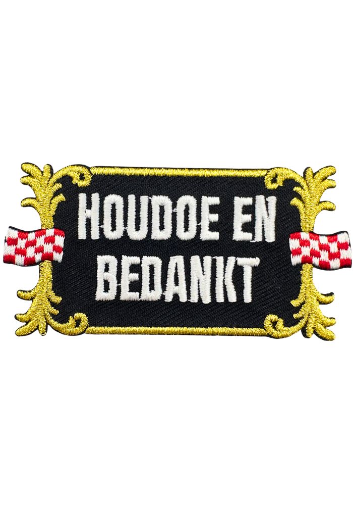Houdoe En Bedankt - Brabant Embleem - - Carnavalsjas Store