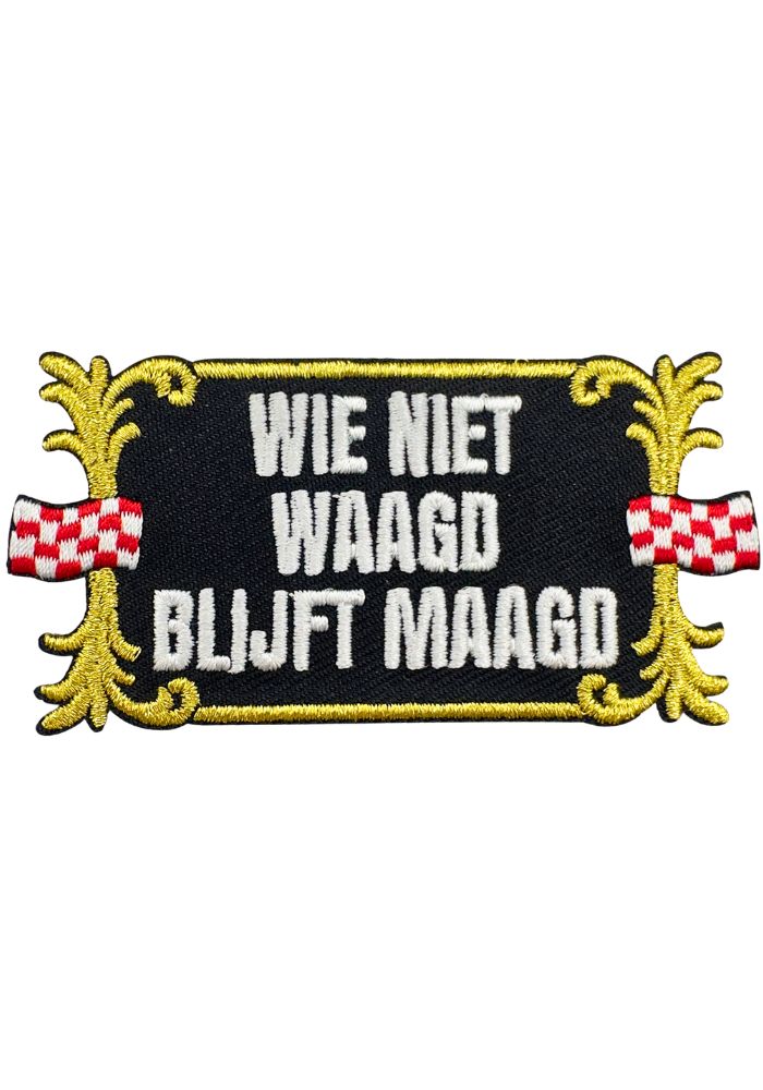 Wie Niet Waagt - Brabant Embleem - - Carnavalsjas Store