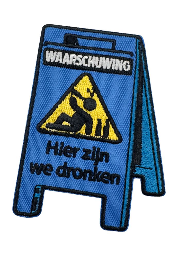 Hier Zijn We Dronken - Carnavals Embleem - - Carnavalsjas Store