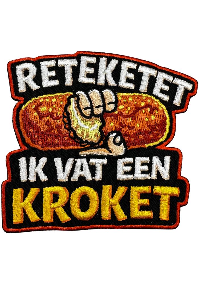Ik Vat Een Kroket - Carnavals Embleem - - Carnavalsjas Store
