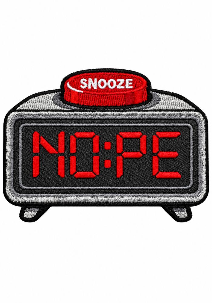 NOPE Snooze - Carnavals Embleem - - Carnavalsjas Store