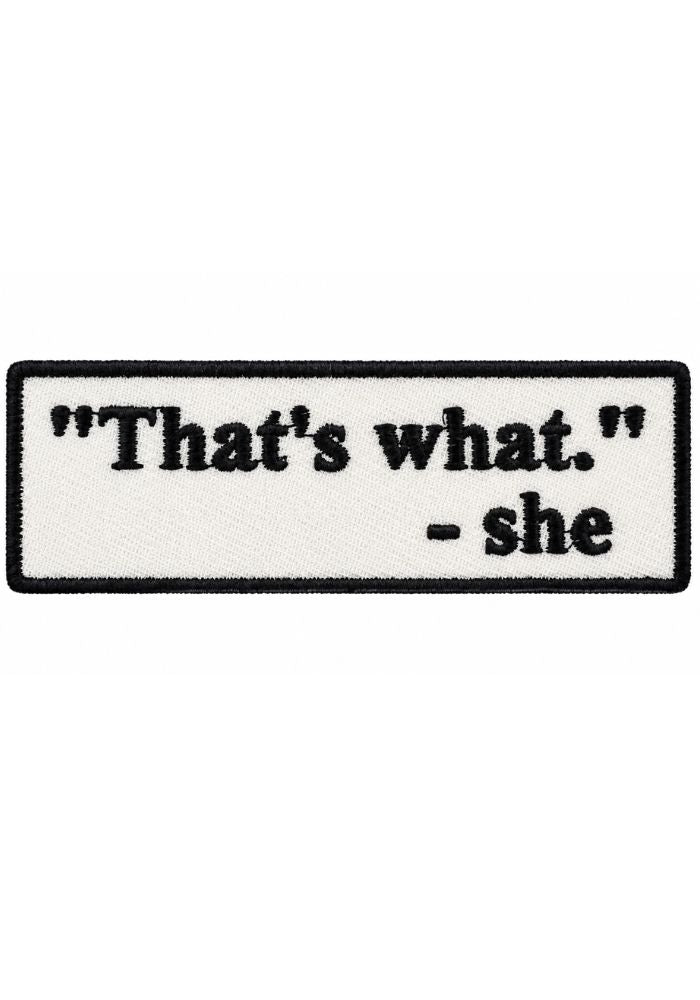 That's What She Said - Carnavals Embleem - - Carnavalsjas Store