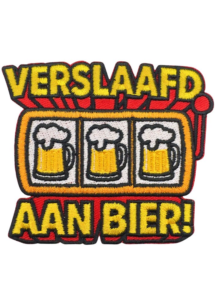 Verslaafd Aan Bier! - Carnavals Embleem - - Carnavalsjas Store