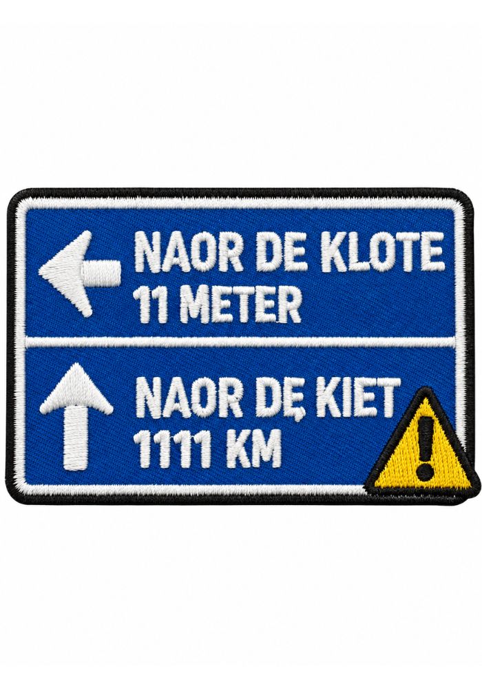 Wegwijzer Verkeersbord - Carnavals Embleem - - Carnavalsjas Store