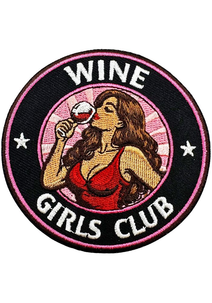 Wine Girls Club - Carnavals Embleem - - Carnavalsjas Store