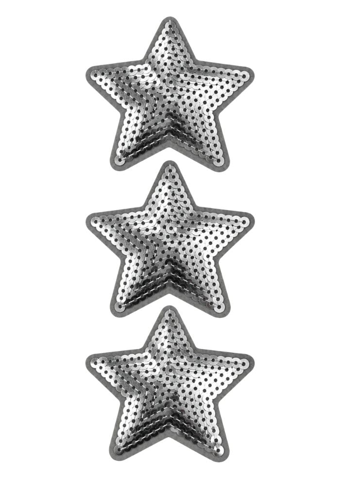 Sterren Pailletten Zilver - Carnavals Embleem - - Carnavalsjas Store