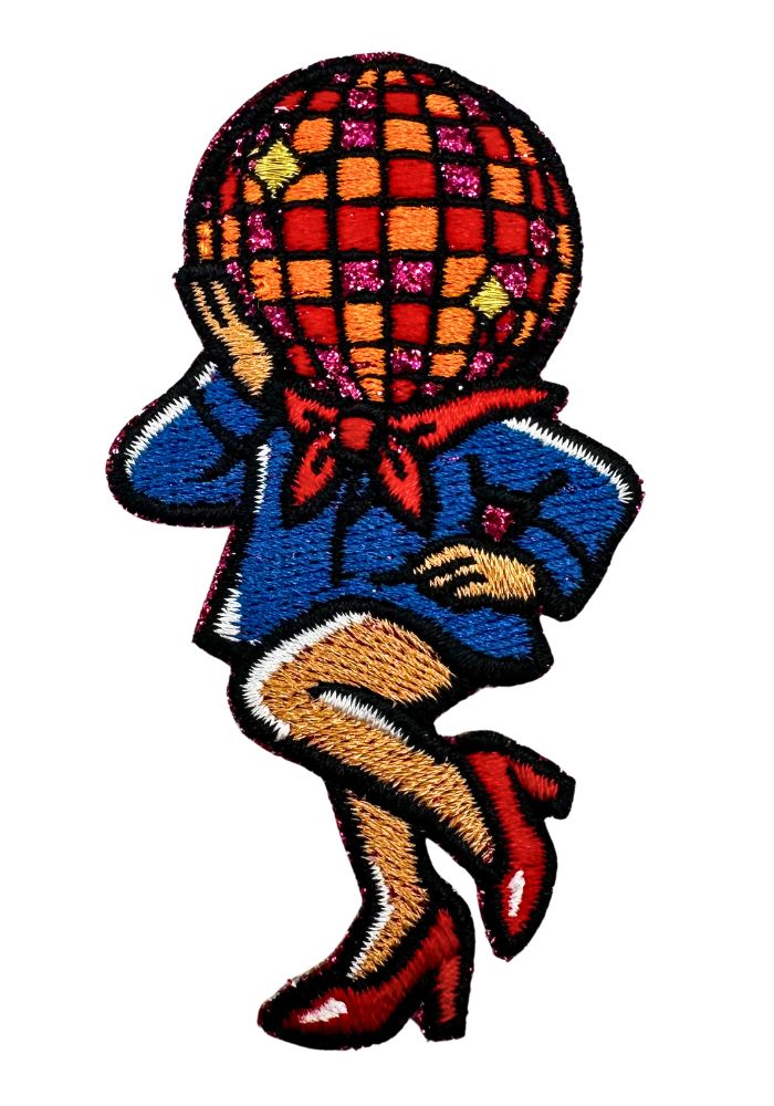 Boerin Met Discobal Hoofd - Kielegat Embleem - - Carnavalsjas Store
