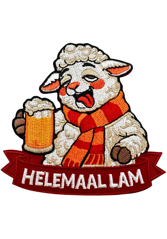 Helemaal Lam - Kielegat Embleem - - Carnavalsjas Store