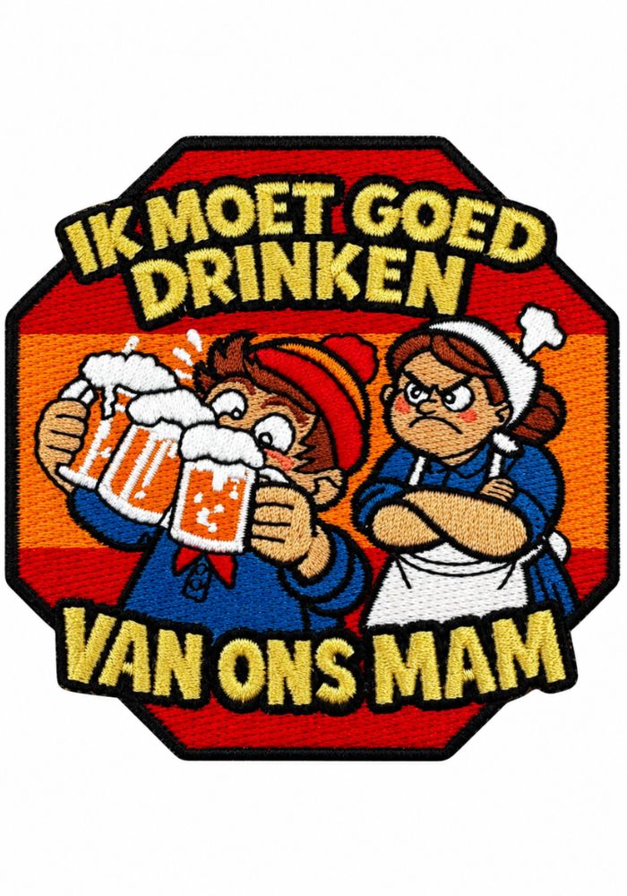 Ik Moet Goed Drinken - Kielegat Embleem - - Carnavalsjas Store