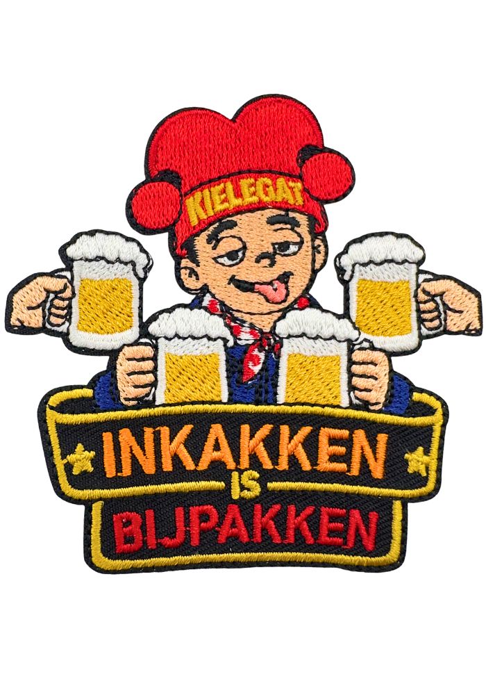 Inkakken Is Bijpakken - Kielegat Embleem - - Carnavalsjas Store