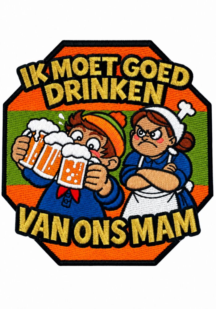 Ik Moet Goed Drinken - Kruikenstad Embleem - - Carnavalsjas Store
