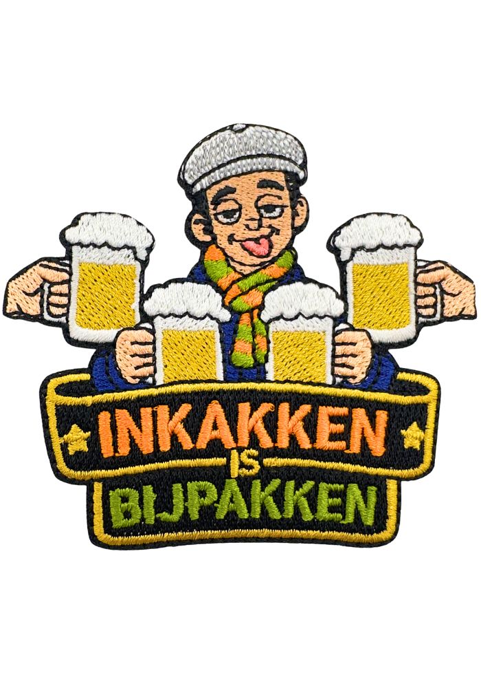 Inkakken Is Bijpakken - Kruikenstad Embleem - - Carnavalsjas Store