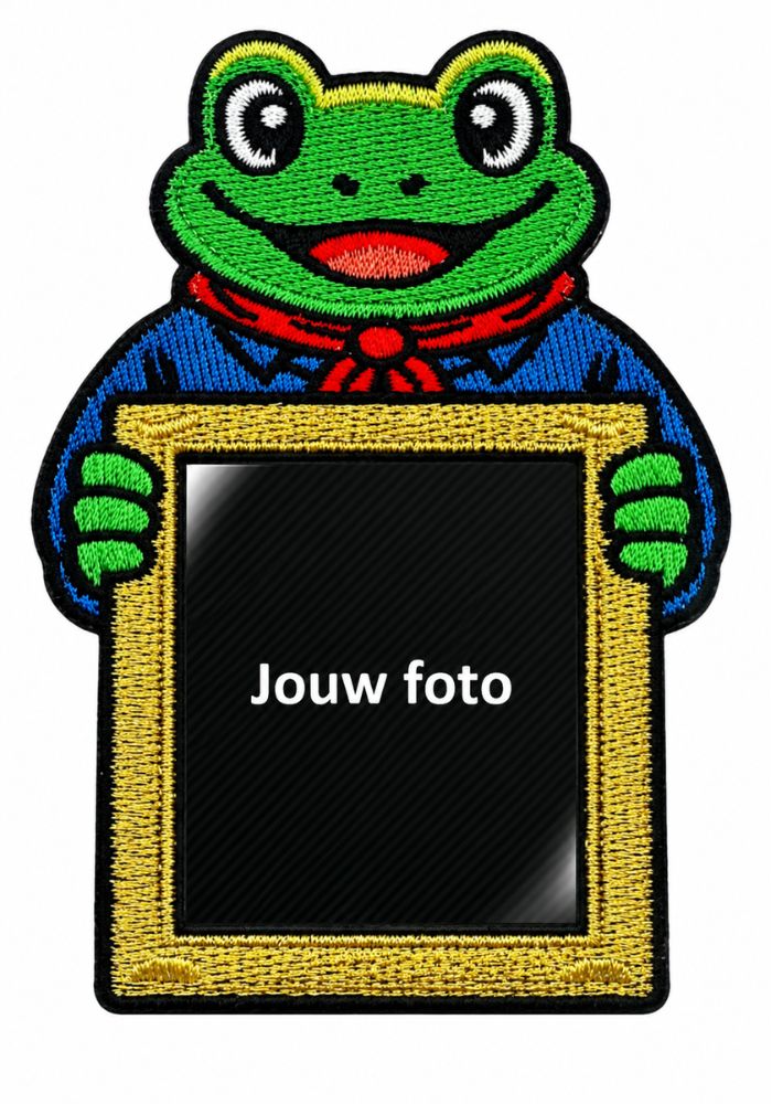 Kikker Met Fotolijst - Oeteldonk Embleem - - Carnavalsjas Store