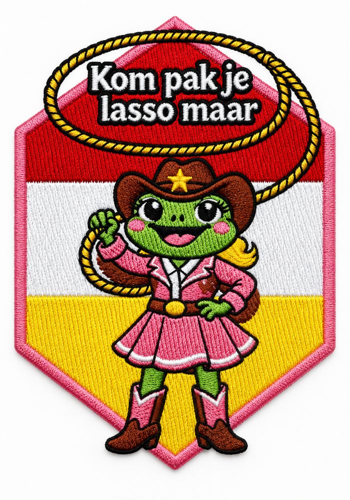 Kom Pak Je Lasso Maar - Oeteldonk Embleem - - Carnavalsjas Store