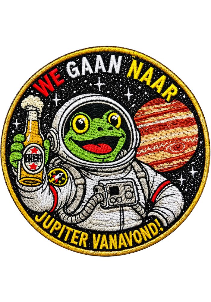 We Gaan Naar Jupiter - Oeteldonk Embleem - - Carnavalsjas Store