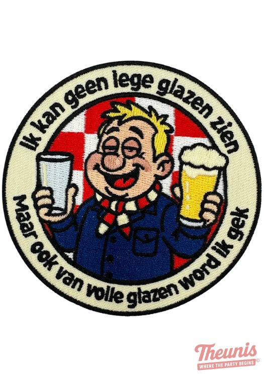 Lege Glazen - Brabant Embleem -  - Carnavalsjas Store
