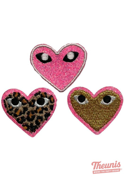 3 Hartjes Roze - Carnavals Embleem -  - Carnavalsjas Store