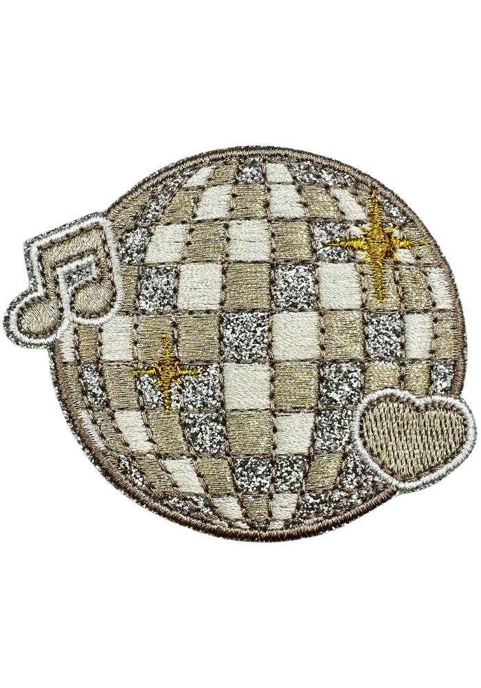 Discobal Zilver - Carnavals Embleem -  - Carnavalsjas Store