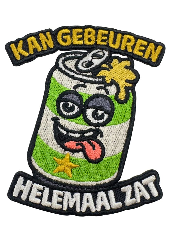 Kan Gebeuren, Helemaal Zat - Carnavals Embleem -  - Carnavalsjas Store