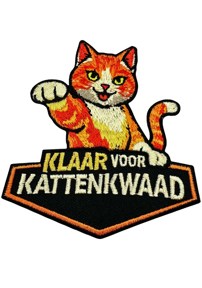 Klaar Voor Kattenkwaad - Carnavals Embleem -  - Carnavalsjas Store