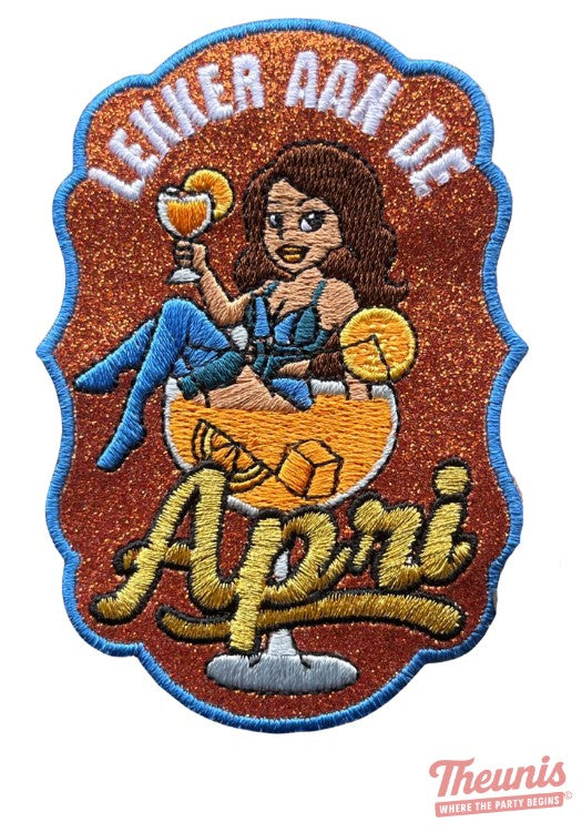 Lekker Aan De Apri - Carnavals Embleem -  - Carnavalsjas Store