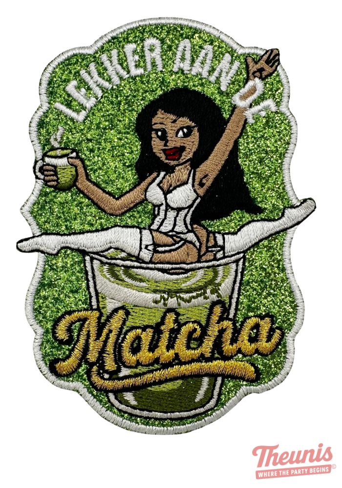 Lekker Aan De Matcha - Carnavals Embleem -  - Carnavalsjas Store
