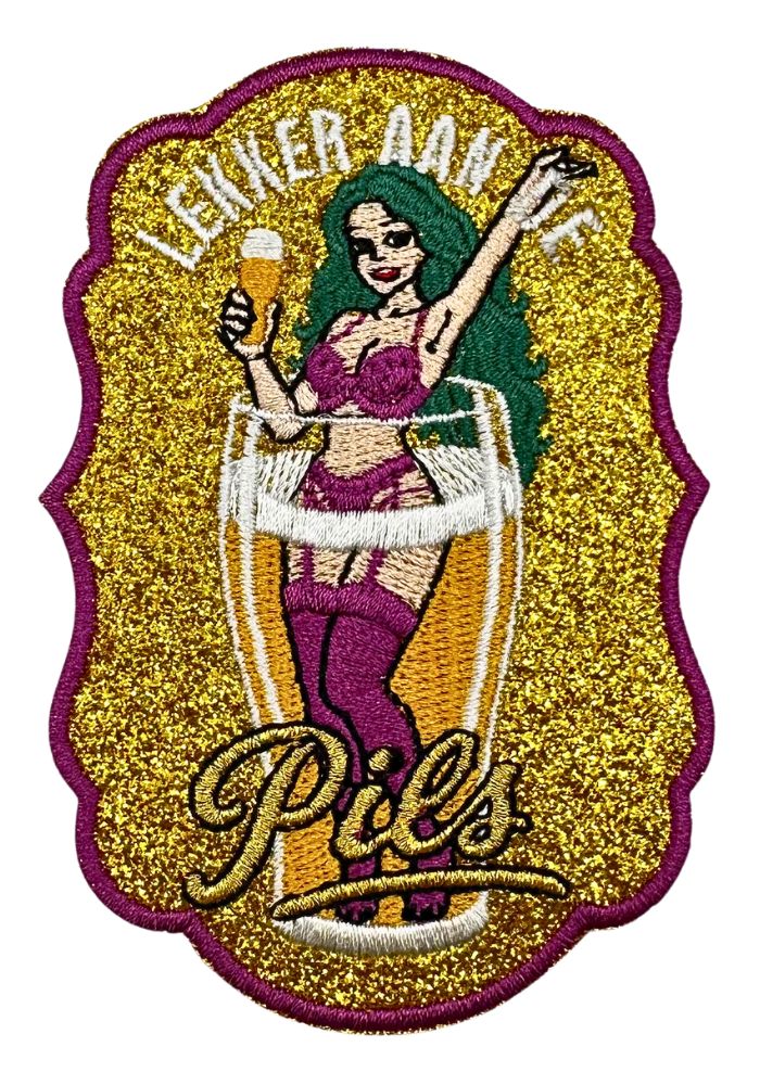 Lekker Aan De Pils - Carnavals Embleem -  - Carnavalsjas Store