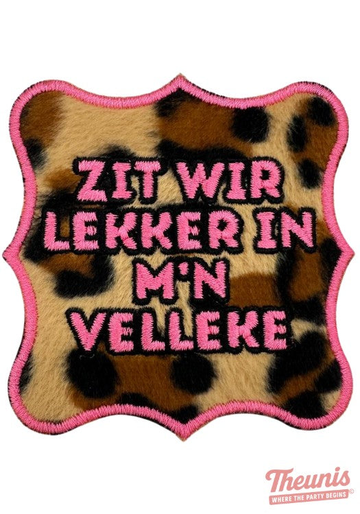 Lekker In M'n Velleke - Carnavals Embleem -  - Carnavalsjas Store