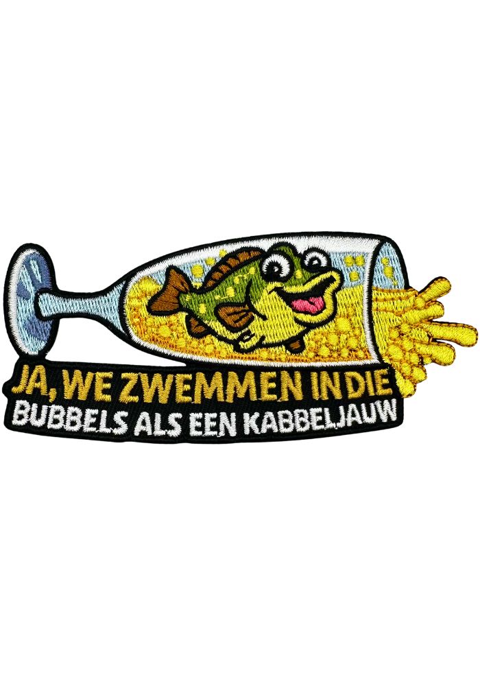 Zwemmen In Die Bubbels - Carnavals Embleem -  - Carnavalsjas Store