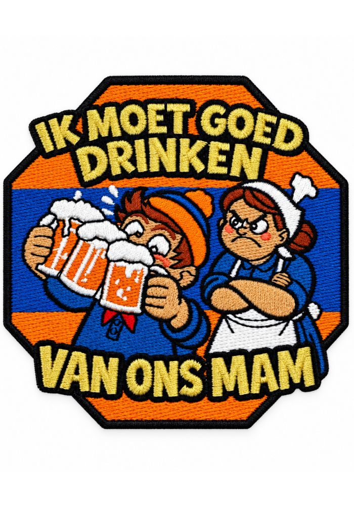 Ik Moet Goed Drinken - Lampegat Embleem -  - Carnavalsjas Store