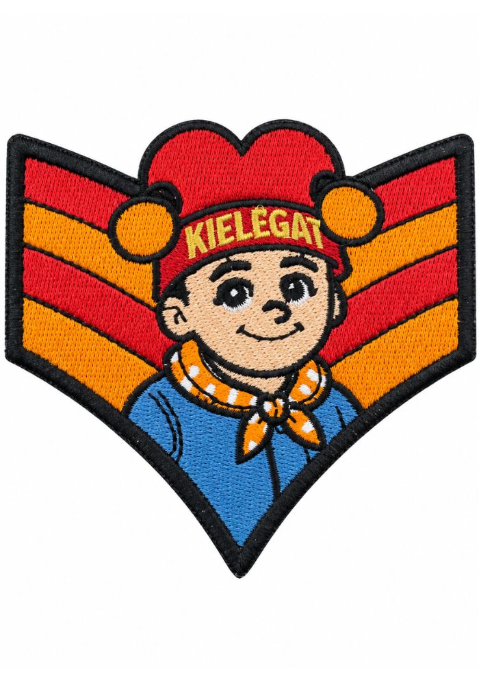 Rangstrepen Met Persoon - Kielegat Embleem -  - Carnavalsjas Store