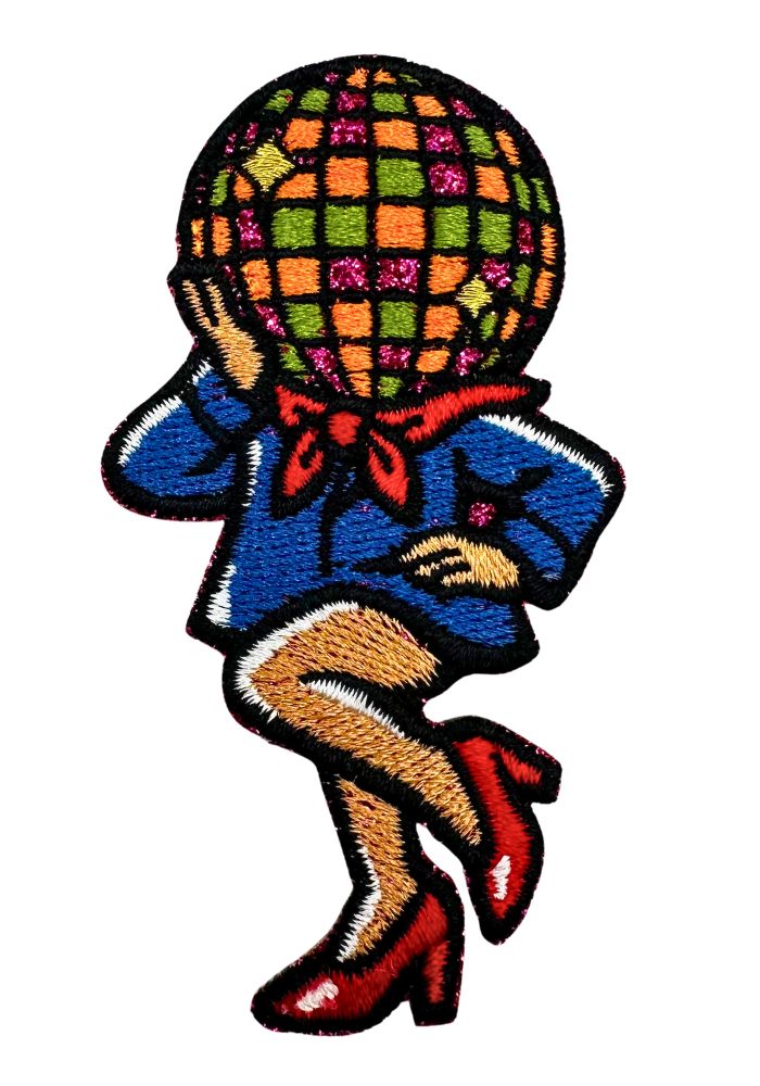 Boerin Met Discobal Hoofd - Kruikenstad Embleem -  - Carnavalsjas Store