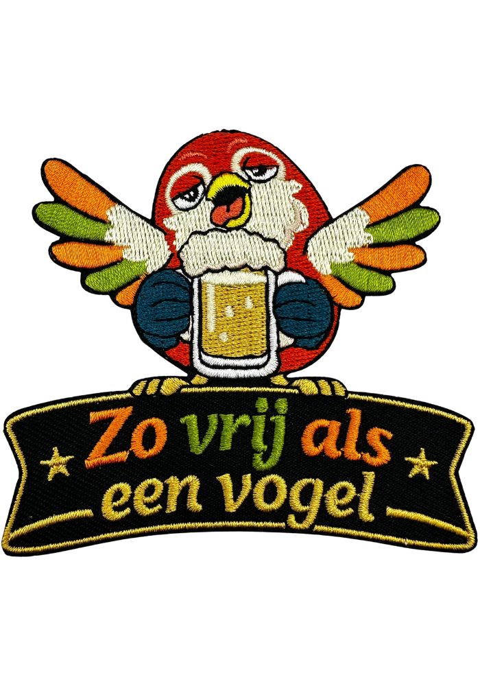 Zo Vrij Als Een Vogel - Kruikenstad Embleem -  - Carnavalsjas Store