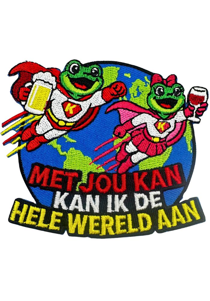 De Hele Wereld Aan - Oeteldonk Embleem -  - Carnavalsjas Store
