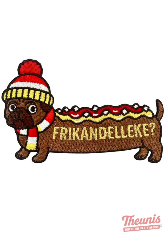 Frikandelleke Buldog - Oeteldonk Embleem -  - Carnavalsjas Store