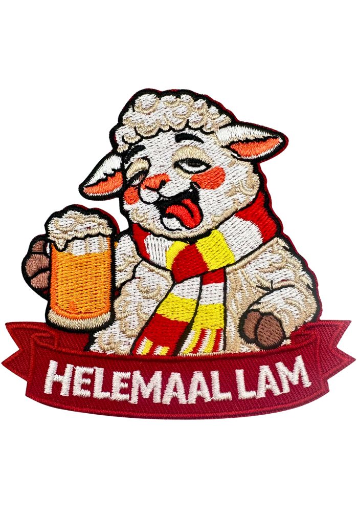 Helemaal Lam - Oeteldonk Embleem -  - Carnavalsjas Store