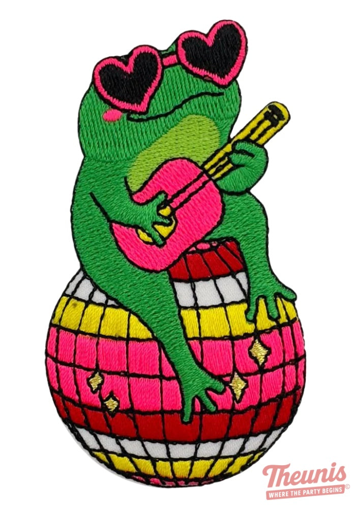 Kikker Op Discobal - Oeteldonk Embleem -  - Carnavalsjas Store