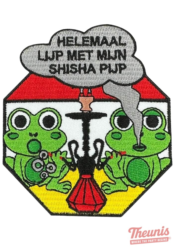 Helemaal Lijp Met Mijn Shisha Pijp - Oeteldonk Embleem -  - Carnavalsjas Store