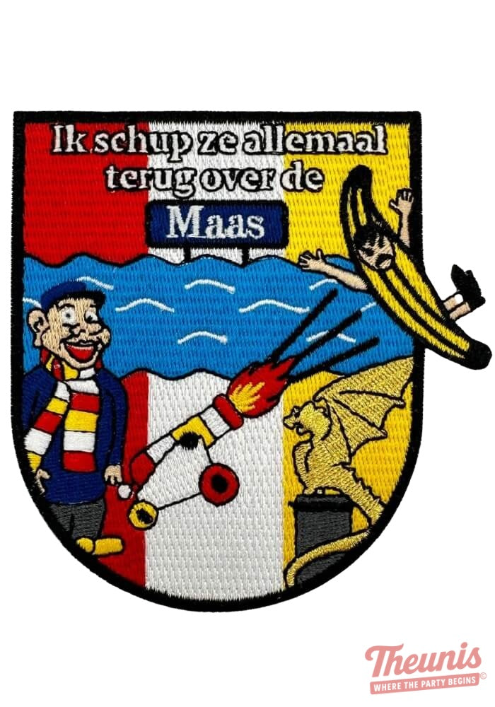 Terug Over De Maas - Oeteldonk Embleem -  - Carnavalsjas Store