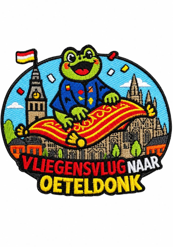 Vliegensvlug Naar Oeteldonk - Oeteldonk Embleem -  - Carnavalsjas Store