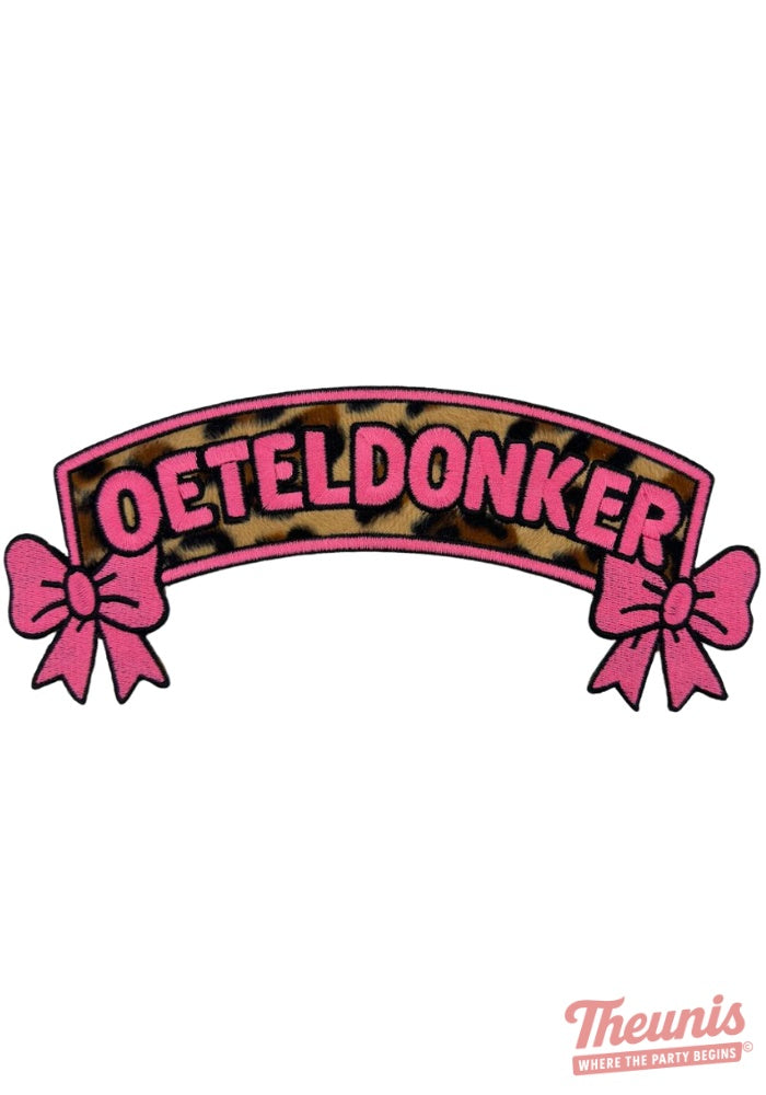 Panter Boog Met Strikje - Oeteldonk Rugembleem -  - Carnavalsjas Store