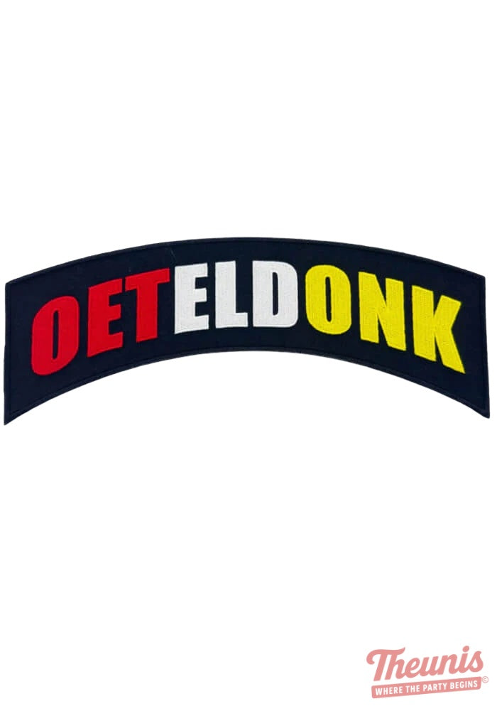 Oeteldonk Boog Zwarte Achtergrond - Oeteldonk Rugembleem -  - Carnavalsjas Store