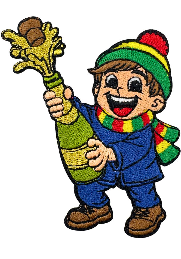 Jongen Met Champagne - Vastelaovend Embleem -  - Carnavalsjas Store
